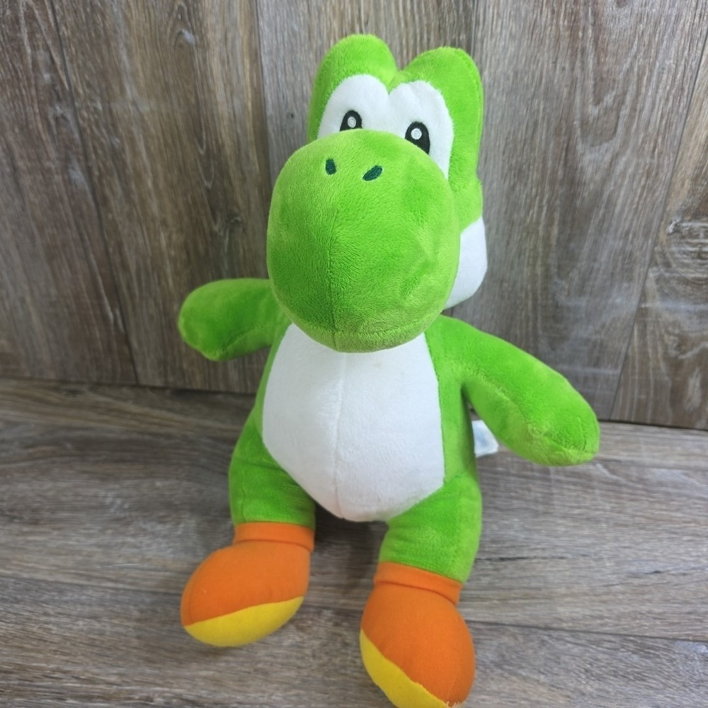 Build A Bear Green Yoshi‎ Plush Nintendo Super Mario Bros BABW 16"